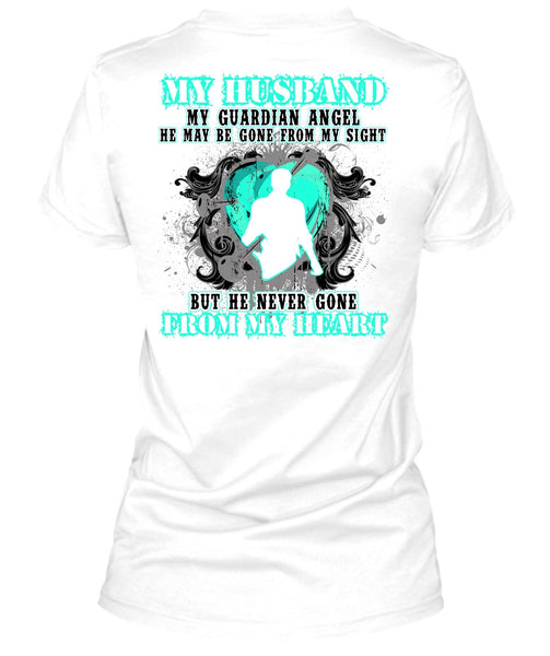 My Husband My Guardian Angel T Shirt, I Love Husband T Shirt