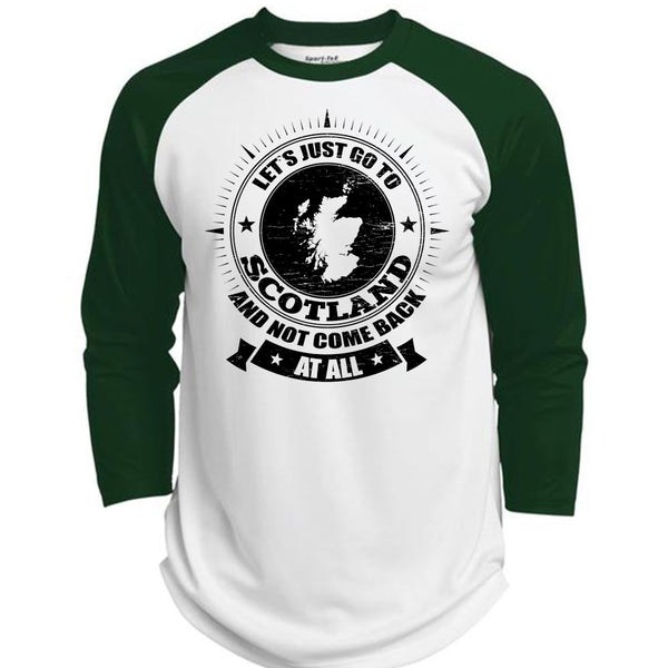 Let's Just Go To Scotland T Shirt, I Love Scotland T Shirt, Awesome T-Shirts  (Polyester Game Baseball Jersey)