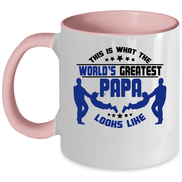 Cute Coffee Mug, What The World's Greatest Papa Looks Like Accent Mug
