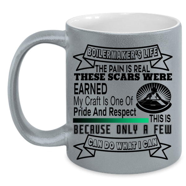 Funny Gift For Boilermakers Coffee Mug, Boilermaker's Life Accent Mug