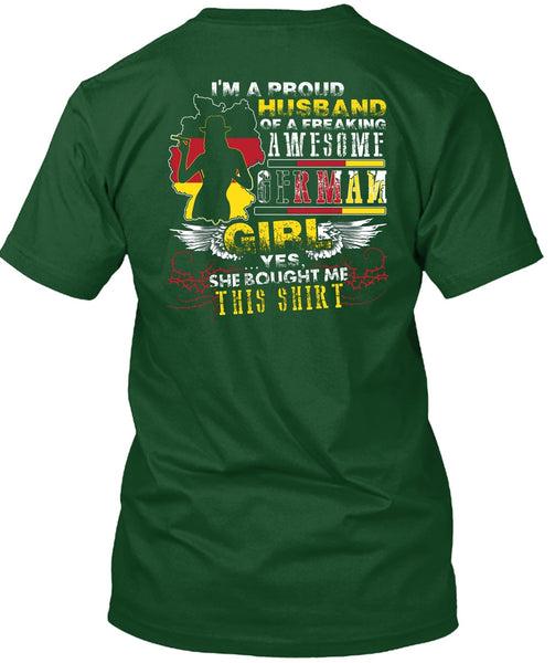 I'm A Proud Husband T Shirt, German Girl T Shirt
