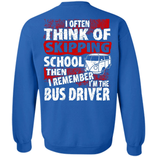 Skipping School T Shirt, I Love Bus Sweatshirt