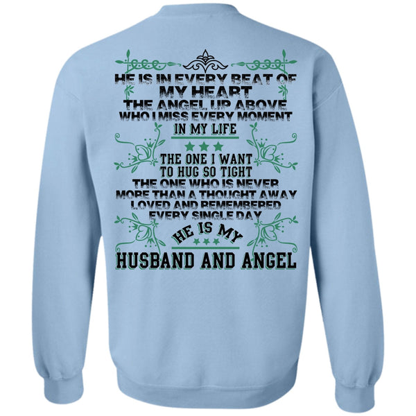 I Love Husband T Shirt, He Is My Husband And Angel Sweatshirt