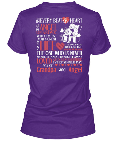 Grandpa And Angel T Shirt, Beat Of My Heart T Shirt