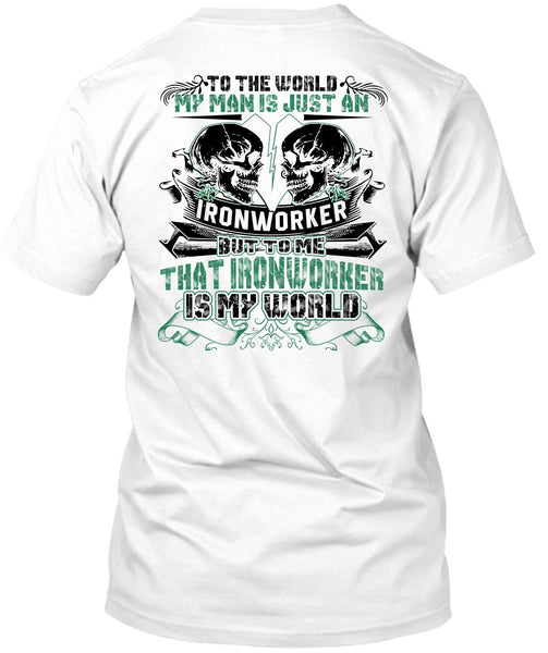 A black t-shirt with the shopify logo