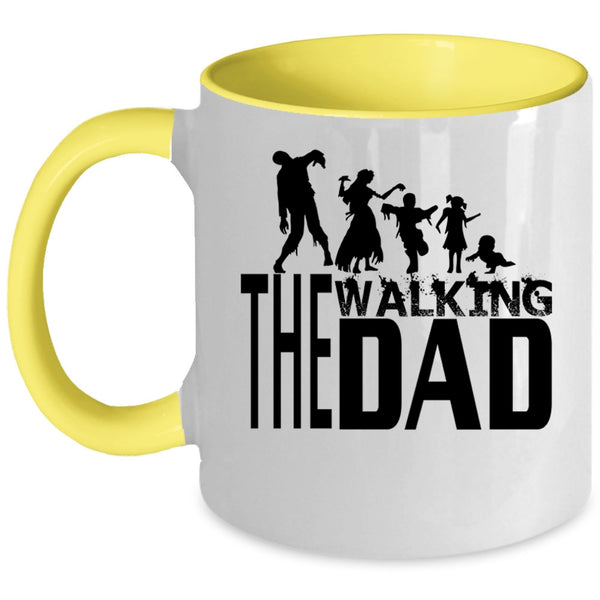 Awesome Gift For Dad Coffee Mug, The Walking Dad Accent Mug