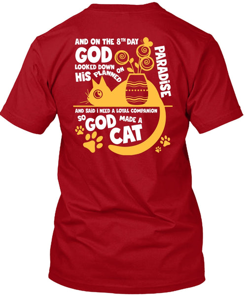 God Made A Cat T Shirt, His Planned On Paradise T Shirt