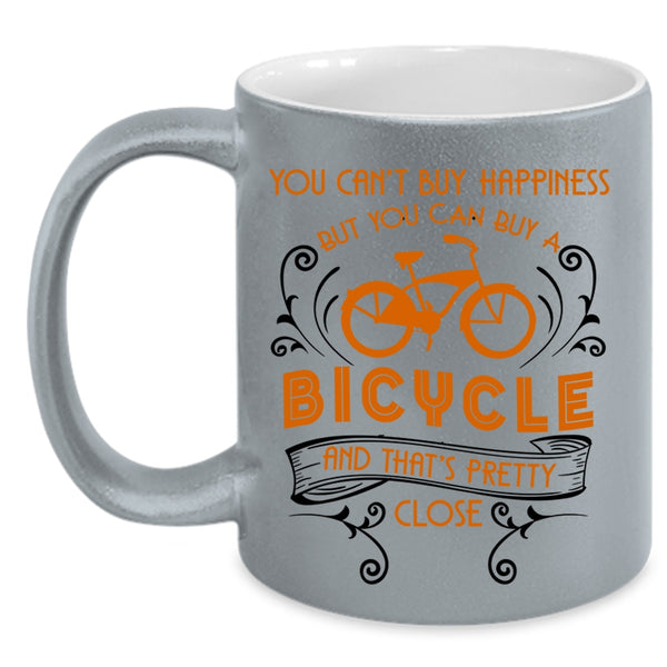 I Love Bicycle Coffee Mug, Bicycle Make Me Happy Accent Mug