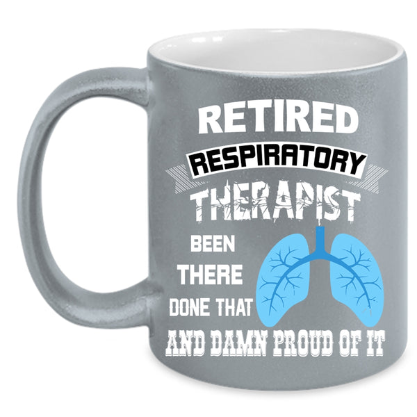 Retired Respiratory Therapist Coffee Mug, Gift For Retirement Coffee Cup