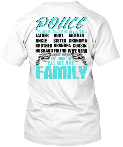 A black t-shirt with the shopify logo