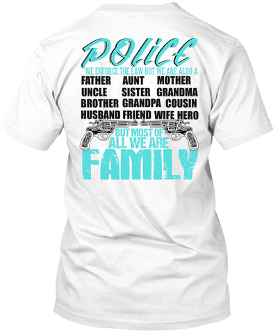 A black t-shirt with the shopify logo