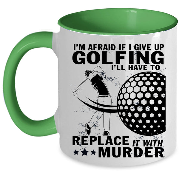 Cool Gift For Golfer Coffee Mug, I Love Golfing Accent Mug