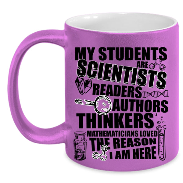 Mathematicians Loved Coffee Mug, My Students Are Scientists Accent Mug