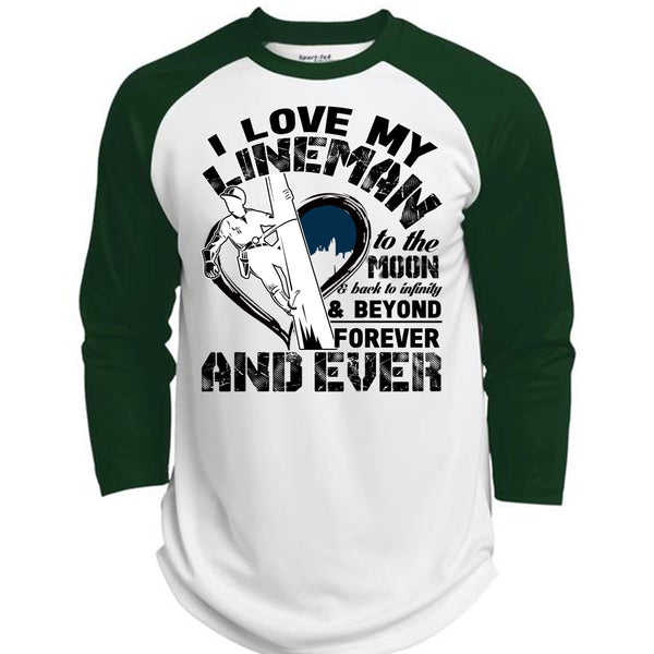 I Love My Lineman T Shirt, Being A Lineman T Shirt, Awesome T-Shirts  (Polyester Game Baseball Jersey)