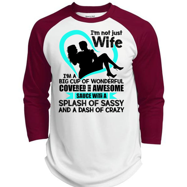 I'm Not Just Wife T Shirt, I Love Wife T Shirt, Awesome T-Shirts  (Polyester Game Baseball Jersey)