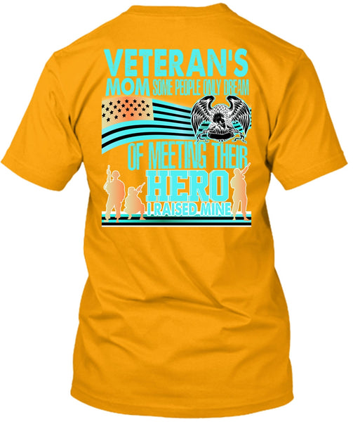 Veteran's Mom T Shirt, I Love Veteran T Shirt