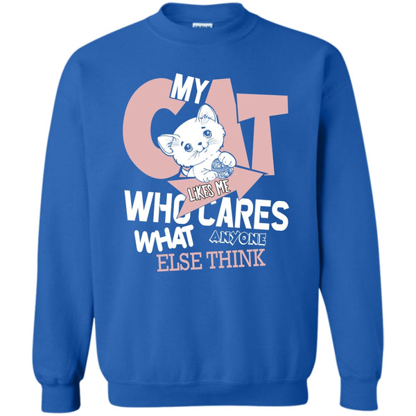 Who Cares What Anyone Else Think T Shirt, Coolest Cat Lover Sweatshirt