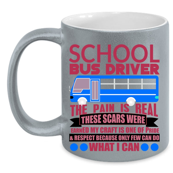 Cute School Bus Driver Coffee Mug, School Bus Driver Accent Mug