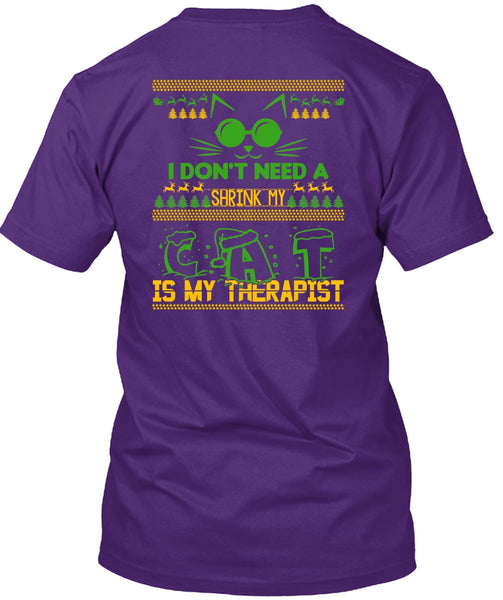 Shrink My Cat Is My Therapist T Shirt, I Love My Cat T Shirt
