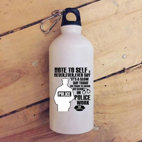 Awesome Police Officer 20 oz Stainless Steel Bottle,Cute Gift For Policeman Outdoor Sports Water Bottle