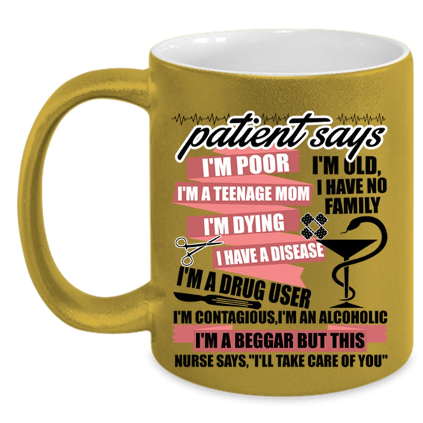 Funny Gift For Nurses Coffee Mug, Awesome Nurses Accent Mug