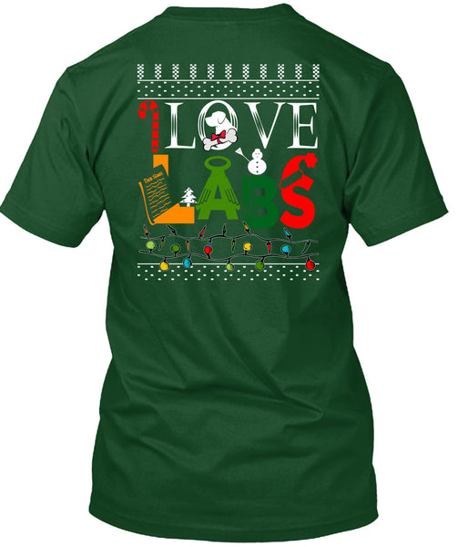 I Love Labs T Shirt, This Girl Loves Christmas T Shirt