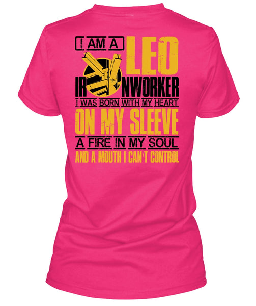 I Am A Leo Ironworker T Shirt, I Love Ironworker T Shirt