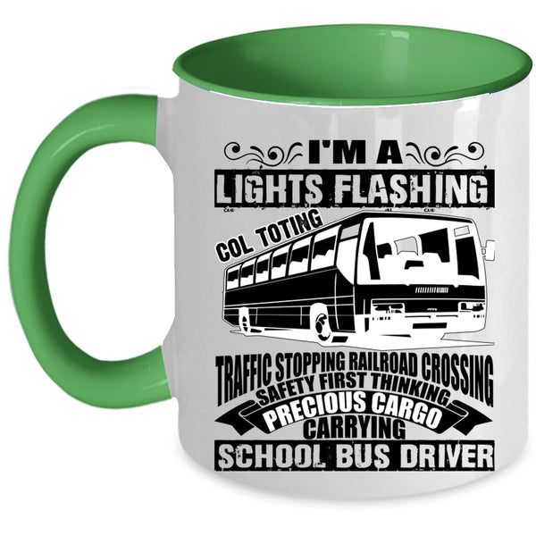 Cute School Bus Driver Coffee Mug, I'm A School Bus Driver Accent Mug