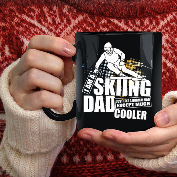 I Am A Skiing Dad Coffee Mug, Cool Dad Coffee Cup
