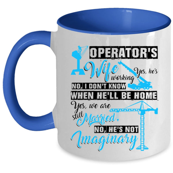 I Love My Operator Coffee Mug, Operator's Wife Accent Mug