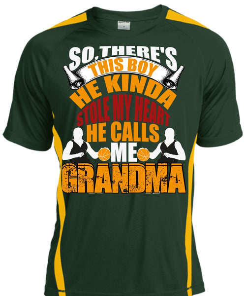He Kinda Stole My Heart T Shirt, He Calls Me Grandma T Shirt, Cool Shirt