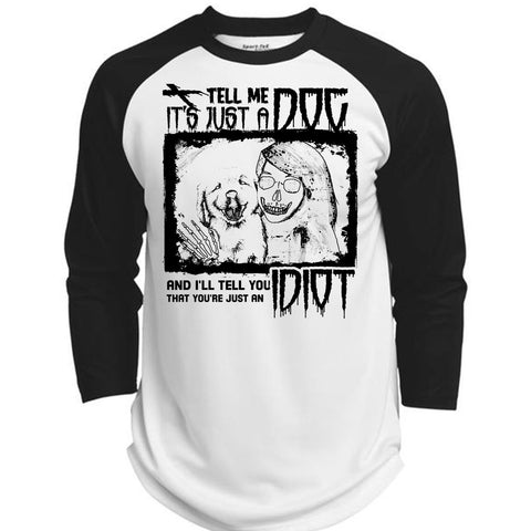 A black t-shirt with the shopify logo