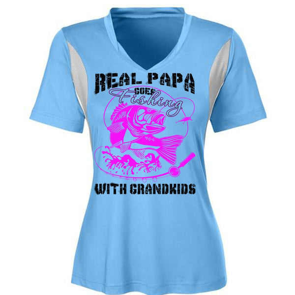 Real Papa Goes Fishing With Grandkids T Shirt, Being A Daddy T Shirt, Awesome T-Shirts