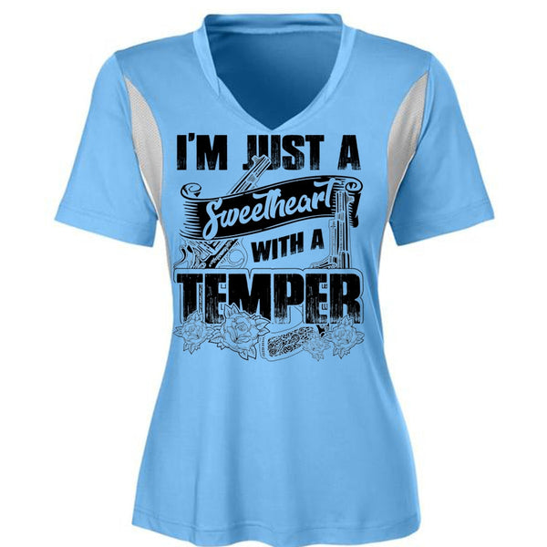 Sweetheart With A Temper T Shirt, I Love Hunting T Shirt, Awesome T-Shirts