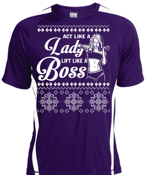 Active Like A Lady Lift Like A Boss T Shirt, This Girl Loves Christmas T Shirt, Cool Shirt