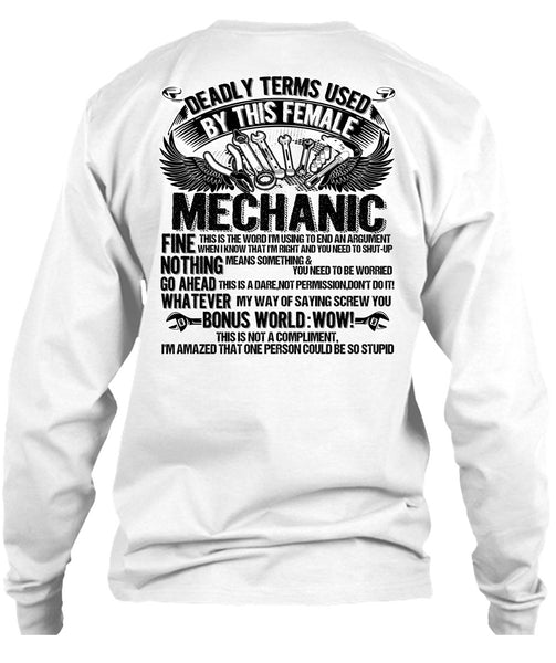This Female Mechanic T Shirt, I Love Mechanic T Shirt