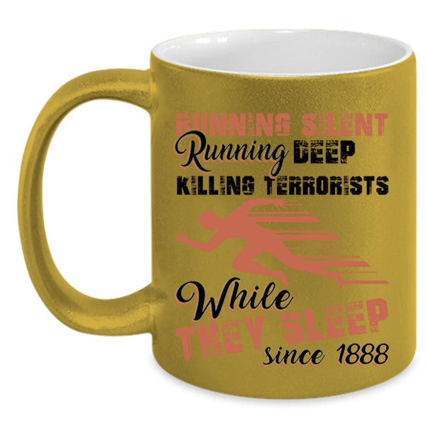 Running Deep Coffee Mug, Running Silent Accent Mug