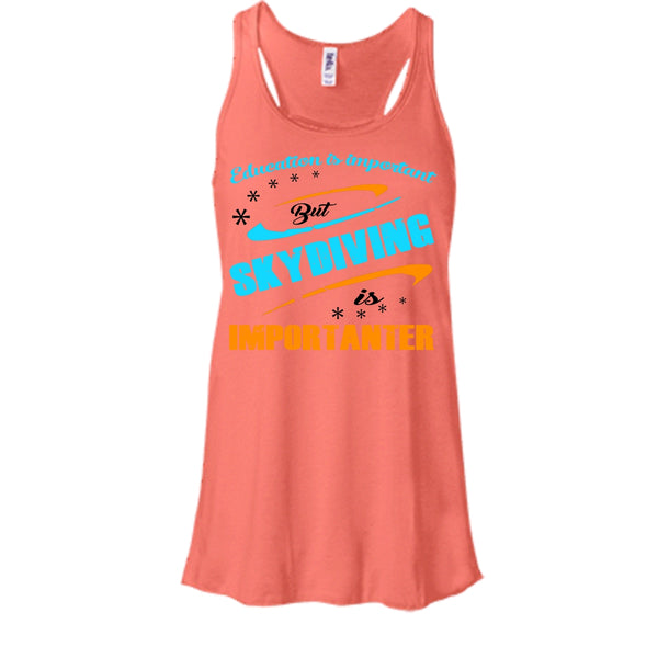 Education Is Importan But Skydiving Is Importaner Shirt, Cool Skydiver Shirt