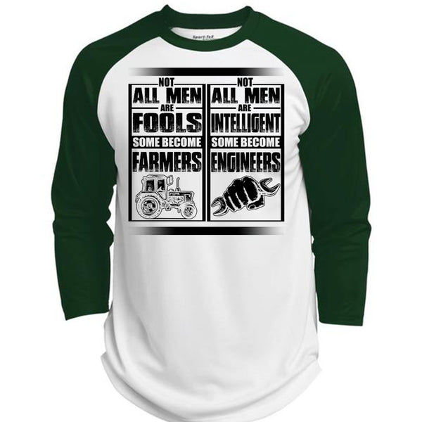 Not All Men Are Fools Some Become Farmers T Shirt, I Love Farmer T Shirt, Awesome T-Shirts  (Polyester Game Baseball Jersey)