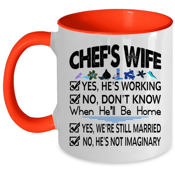 Lovely Gift For Chef's Wife Coffee Mug, Chef's Wife Accent Mug