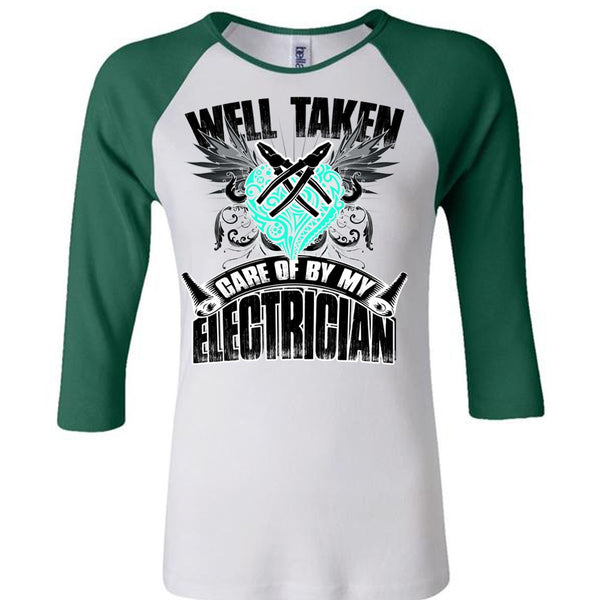 Care Of By My Electrician T Shirt, I Love Electrician T Shirt, Awesome T-Shirts