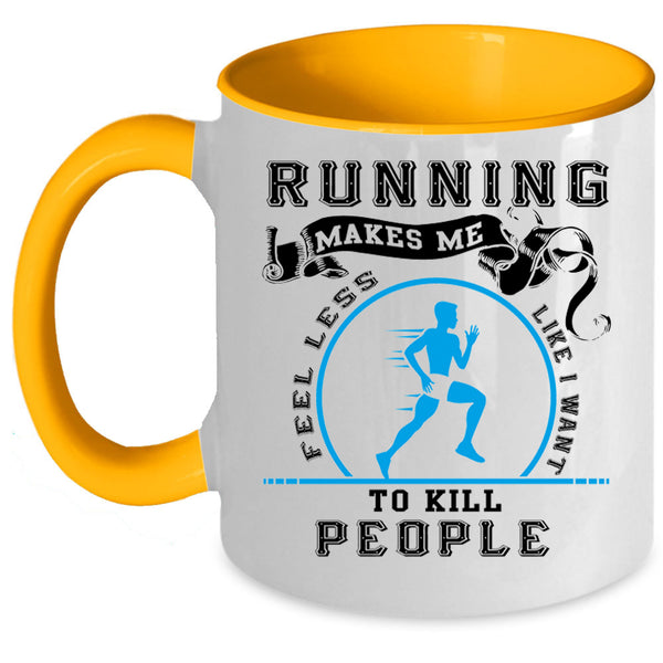 Cool Gift For Runner Coffee Mug, Funny Running Accent Mug
