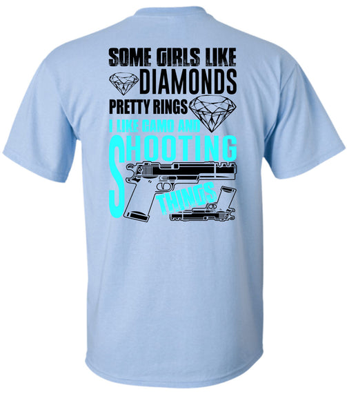 I Like Camo And Shooting Things T Shirt, I Love Gun T Shirt