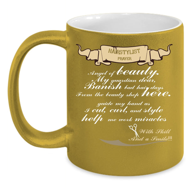 Hairstylist Prayer Coffee Mug, Cute Gift For Hairstylist Coffee Cup