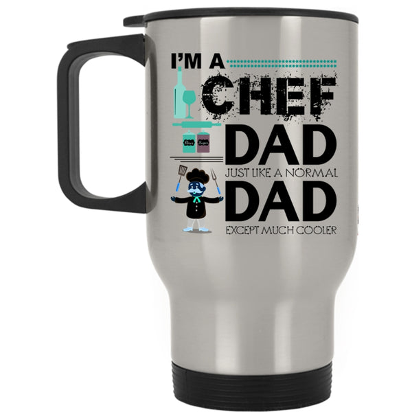 Awesome Gift For My Daddy Travel Mug, I'm A Chef Dad Mug