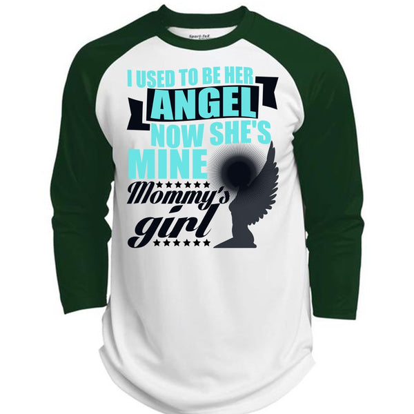 I Used To Be Her Angel T Shirt, I Love Mom T Shirt, Awesome T-Shirts  (Polyester Game Baseball Jersey)