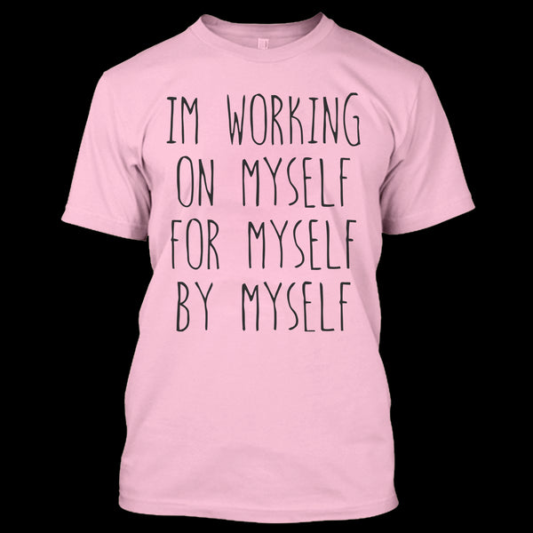 A black t-shirt with the shopify logo