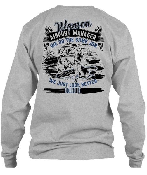 Women Aiport Manager T Shirt, I Love Manager T Shirt