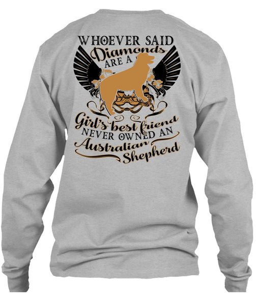 Diamonds Are A Girl's Best Friend T Shirt, I Love My Dog T Shirt