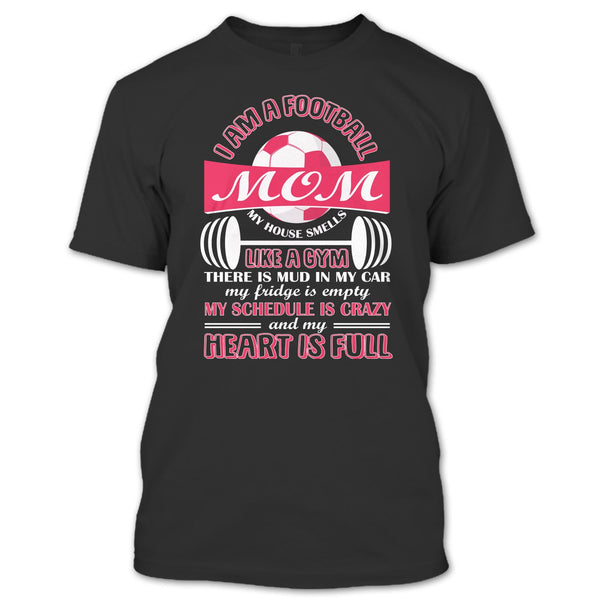 A black t-shirt with the shopify logo